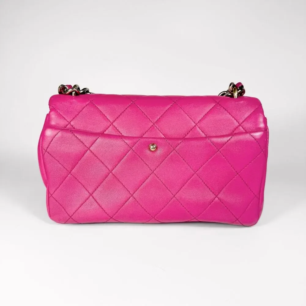 Chanel Quilted Lambskin Elegant Chain Flap Bag